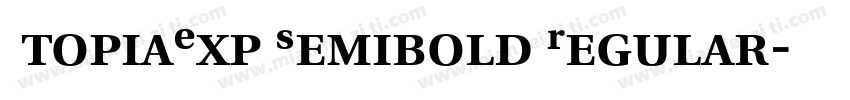 UtopiaExp Semibold Regular字体转换